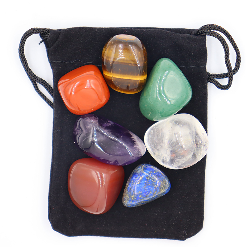 Healing Crystal Set - 7 pz/set cristallo naturale Yoga lucido