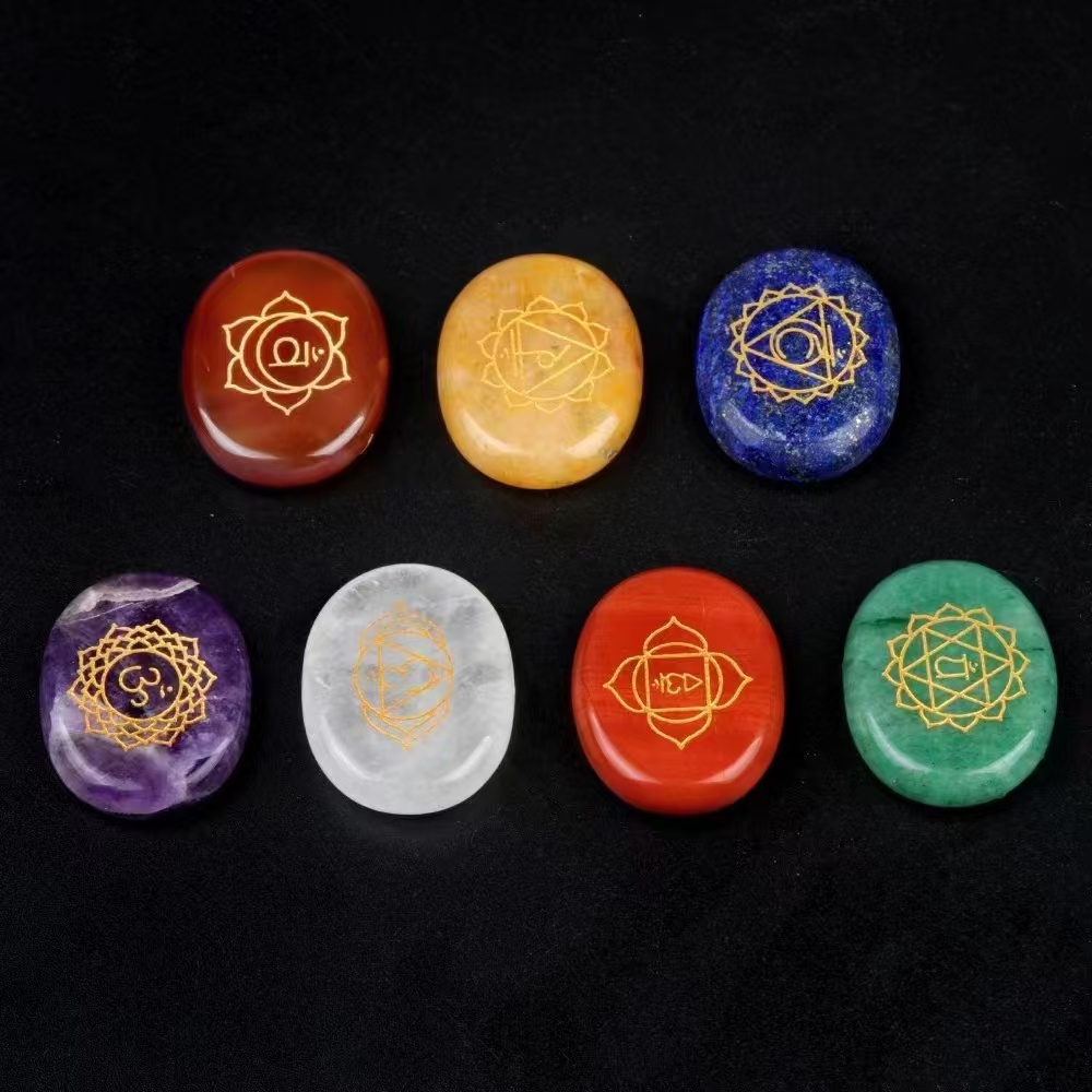Healing Crystal Set - 7 pz Set di ornamenti in